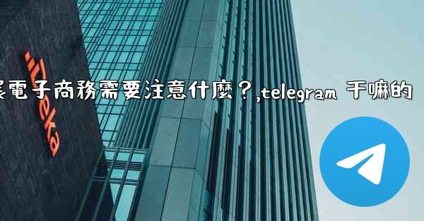 在Telegram上開展電子商務需要注意什麼？,telegram 干嘛的
