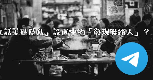 在Telegram使用中，什麼是「電話號碼隱私」設置中的「發現聯絡人」？
