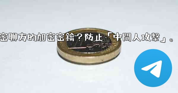 <b>電報如何驗證秘密聊方的加密密鑰？防止「中間人攻擊」。</b>