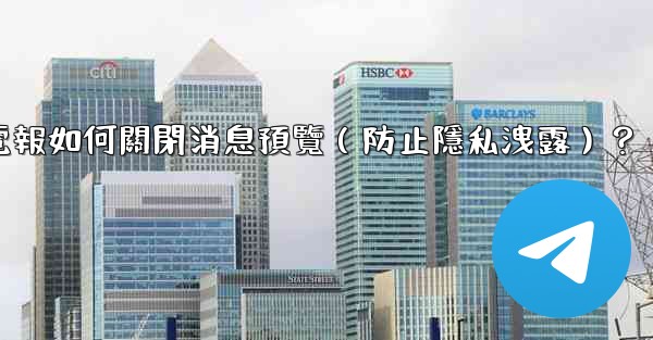 <b>電報如何關閉消息預覽（防止隱私洩露）？</b>
