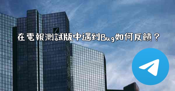 在電報測試版中遇到Bug如何反饋？