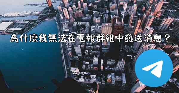 為什麼我無法在電報群組中發送消息？