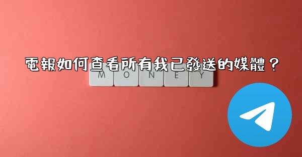 電報如何查看所有我已發送的媒體？