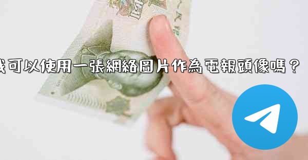 我可以使用一張網絡圖片作為電報頭像嗎？