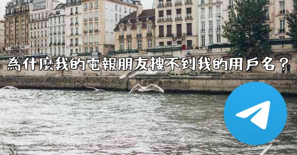 為什麼我的電報朋友搜不到我的用戶名？