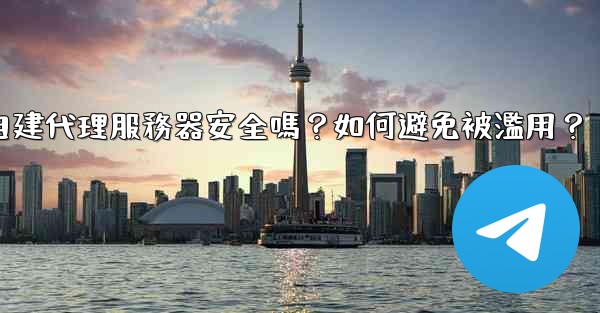 <b>Telegram自建代理服務器安全嗎？如何避免被濫用？</b>