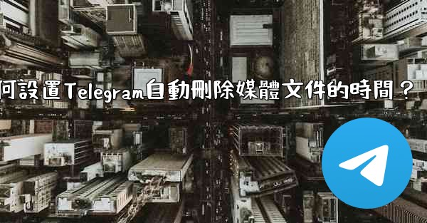 如何設置Telegram自動刪除媒體文件的時間？