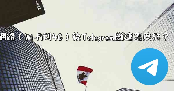 切換網絡（Wi-Fi到4G）後Telegram斷連怎麼辦？