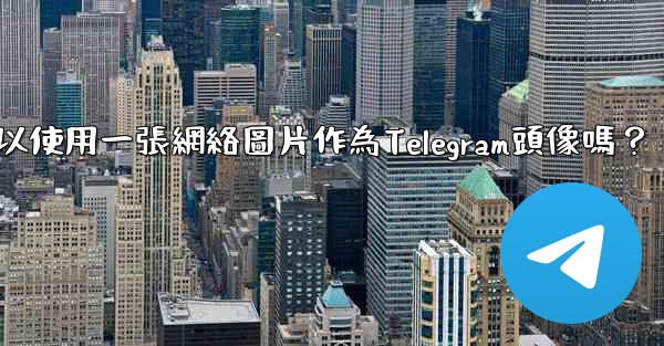 我可以使用一張網絡圖片作為Telegram頭像嗎？