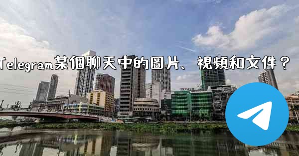 如何只查看Telegram某個聊天中的圖片、視頻和文件？