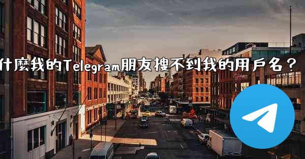 為什麼我的Telegram朋友搜不到我的用戶名？