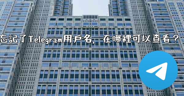 我忘記了Telegram用戶名，在哪裡可以查看？