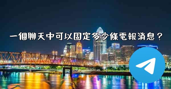 一個聊天中可以固定多少條電報消息？