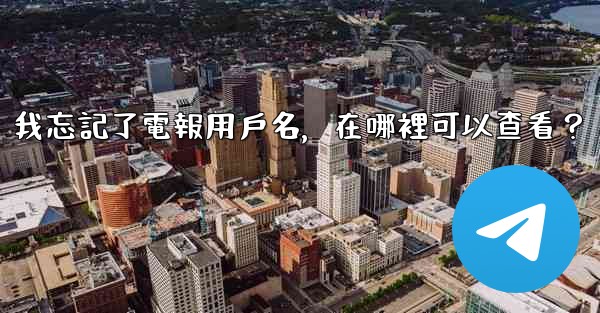 我忘記了電報用戶名，在哪裡可以查看？
