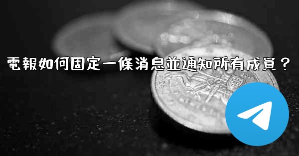 電報如何固定一條消息並通知所有成員？