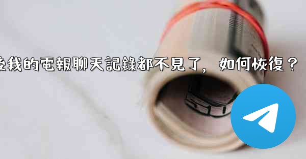 登入後我的電報聊天記錄都不見了，如何恢復？